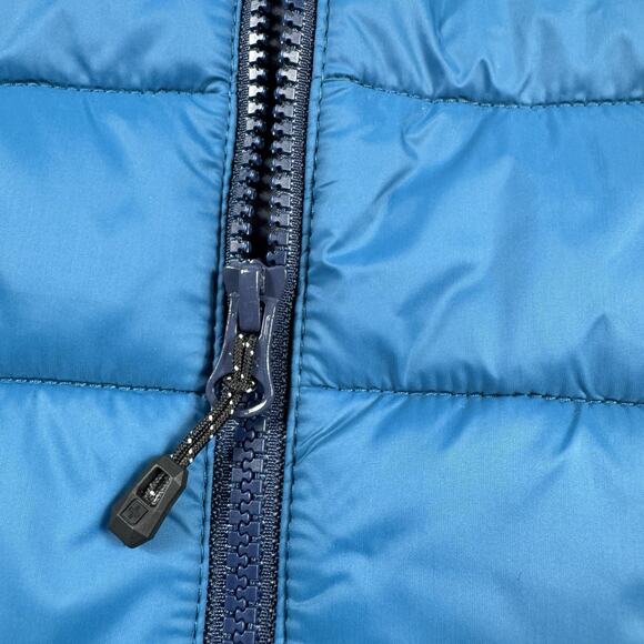 SwissTech Men Puffer Vest L Blue Lightweight Packable Quilted Insulated Gorpcore - Picture 5 of 12